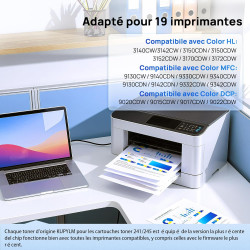 TN241 TN245 Cartouche de Toner Laser Compatible TN241 pour Brother TN241 TN245 pour MFC-9330CDW DCP- 9020CDW MFC-9340CDW HL-3140