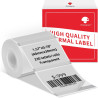 Phomemo M110/M220 étiquettes, papier d'étiquettes thermoétiquettes transparent 40 x 30 mm (1.57" x 1.18") pour imprimante d'étiq