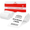 3 Rouleaux D'éTiquettes Phomemo M120/M110, 1.97 "X 3.15" (50 X 80 Mm) Papier Pour éTiquettes Thermiques Pour Imprimantes D'éTiqu