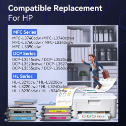 INKNI Compatibles avec Brother TN284XL TN-248XL TN248 pour Brother MFC-L3760CDW Toner HL-L3220CWE MFC-L3740CDWE DCP-L3520CDWE DC