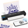 Yohoolyo thermocopieur tatouage bleutooth imprimante stencil tatouage machine transfert pour artistes et débutants avec 10 feuil