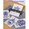 Yohoolyo thermocopieur tatouage bleutooth imprimante stencil tatouage machine transfert pour artistes et débutants avec 10 feuil