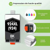 Cartouche Encre 924 XL 8132e 8122e pour HP 924 Pack de 4 Cartouches 924e | Compatible pour HP924 924XL 924e pour HP OfficeJet Pr