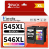 PG-545XL CL-546XL Cartouches d'encre Remplacement pour Canon 545 et 546 545XL 546XL pour Canon PIXMA MX495 TR4550 TR4551 MG2550s
