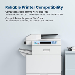 Washope Cartouche Compatibles pour 405XL pour Epson WF-3820 WF-3820DWF WF-3825DWF WF-4820DWF WF-4825 WF-4830 WF-7310 WF-7830DTWF