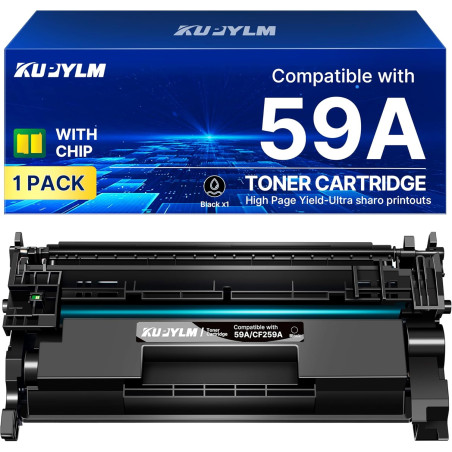 KUPYLM 59A CF259A avec Puce Cartouche de Toner Compatible pour 59A 59X CF259X pour LaserJet Pro M304 M404 M428 M404dn M404dw MFP