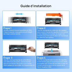 KUPYLM 59A CF259A avec Puce Cartouche de Toner Compatible pour 59A 59X CF259X pour LaserJet Pro M304 M404 M428 M404dn M404dw MFP