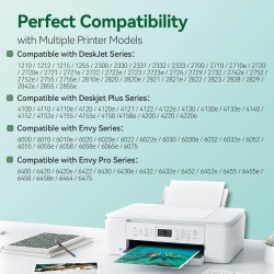 Encre 305XL BK/CMY - 750/450+ Pages, Remplacement pour Originale Cartouche HP 305 Noir et Couleur, pour HP DeskJet 2810e 2820e 2
