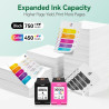 Encre 305XL BK/CMY - 750/450+ Pages, Remplacement pour Originale Cartouche HP 305 Noir et Couleur, pour HP DeskJet 2810e 2820e 2