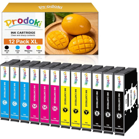 Prodoki Cartouche Compatible pour Epson pour 604 XL pour Expression Home XP 2200 pour Epson XP 2200 XP 2205 XP 3200 XP-3205 XP-4