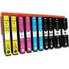 Cartouches 33XL Compatibles avec Epson 33XL Multipack Lot de 10 | Cartouches 33XL multipack pour Epson Expression Premium XP-710