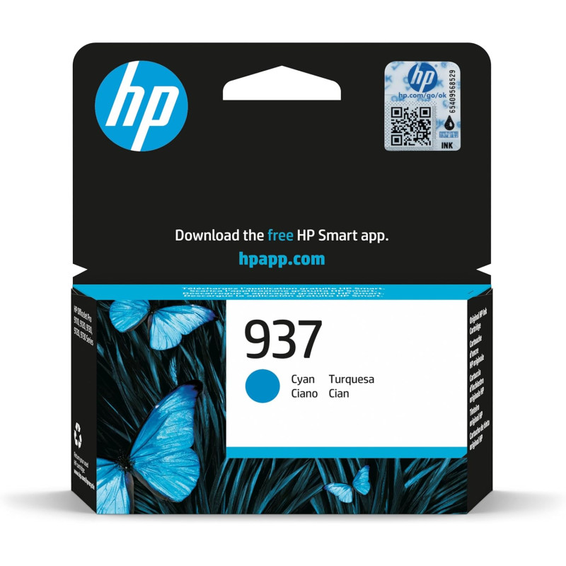 HP 937 Cartouche Encre Authentique Cyan