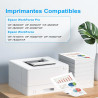 Aruotec Cartouches Encre Compatibles avec Epson Workforce WF-4825 WF-7840 | 4 Noir pour Epson WorkForce WF-3820 WF-4830 WF-4820 
