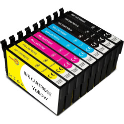 Aruotec Cartouches Encre Compatibles avec Epson Workforce WF-4820 WF-7830 | Pack de 9 (3 Noir, 2 Cyan, 2 Magenta, 2 Jaune) pour 