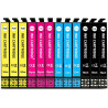 Aruotec Cartouches Encre Compatibles avec Epson Workforce WF-4820 WF-7840 | Lot de 12 (3 Noir,3 Cyan,3 Magenta, 3 Jaune)pour Eps
