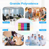 Aruotec Cartouches Encre Compatibles avec Epson Workforce WF-4820 WF-7840 | Lot de 12 (3 Noir,3 Cyan,3 Magenta, 3 Jaune)pour Eps