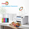 Aruotec Cartouches Encre Compatibles avec Epson Workforce WF-4820 WF-7840 | Lot de 12 (3 Noir,3 Cyan,3 Magenta, 3 Jaune)pour Eps