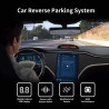 Cocar Noir Voiture Radar de Recul LED Parking Beep & park Assist Système avec Distance Affichage Rétro Aide au Parcage + 4 Capte