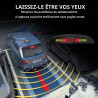 Cocar Noir Voiture Radar de Recul LED Parking Beep & park Assist Système avec Distance Affichage Rétro Aide au Parcage + 4 Capte