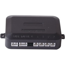 Cocar Blanc Voiture Radar de Recul LED Parking Beep & park Assist Système avec Distance Affichage Rétro Aide au Parcage + 4 Capt