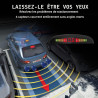 Cocar Bleu Voiture Radar de Recul LED Parking Beep & park Assist Système avec Distance Affichage Rétro Aide au Parcage + 4 Capte