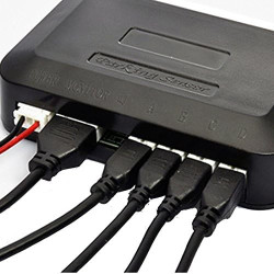 Cocar Rouge Voiture Radar de Recul LED Parking Beep & park Assist Système avec Distance Affichage Rétro Aide au Parcage + 4 Capt