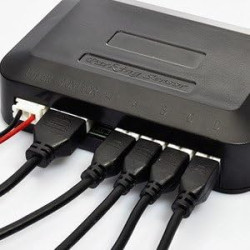 Cocar Rouge Foncé Voiture Radar de Recul LED Parking Beep & park Assist Système avec Distance Affichage Rétro Aide au Parcage + 