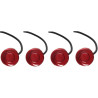 Cocar Rouge Foncé Voiture Radar de Recul LED Parking Beep & park Assist Système avec Distance Affichage Rétro Aide au Parcage + 