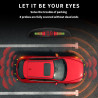 Voiture Système Radar de Recul, Cocar Buzzer Radar Parking Kit LED Écran avec Distance Affichage + 8 Capteurs + Avertissement so