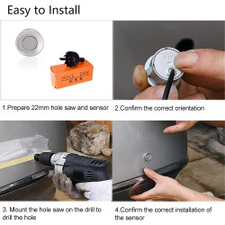 Voiture Système Radar de Recul, Cocar Buzzer Radar Parking Kit LED Écran avec Distance Affichage + 8 Capteurs + Avertissement so