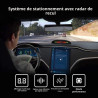 Voiture Système Radar de Recul, Cocar Buzzer Radar Parking Kit LED Écran avec Distance Affichage + 8 Capteurs + Avertissement so