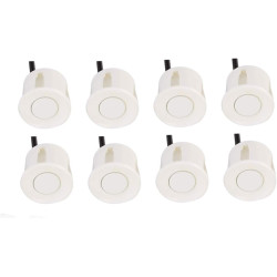 Voiture Système Radar de Recul, Cocar Buzzer Radar Parking Kit LED Écran avec Distance Affichage + 8 Capteurs + Avertissement so