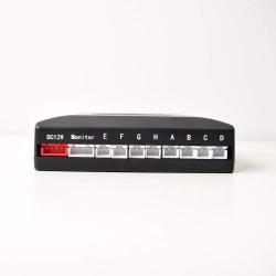 Voiture Système Radar de Recul, Cocar Buzzer Radar Parking Kit LED Écran avec Distance Affichage + 8 Capteurs + Avertissement so