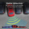 Radar de Recul Voiture, Aide au Stationnement avec 4 Capteurs de Stationnement Arrière PDC, Somme Kit D'alerte de Distance avec 