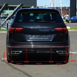 Radar de Recul Voiture, Aide au Stationnement avec 4 Capteurs de Stationnement Arrière PDC, Somme Kit D'alerte de Distance avec 