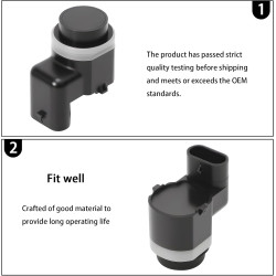 GNXfix 4X Parksensor pour et Conseils PDC AH42-15K859-AA pour Galaxy WA6 2009-2015, Mondeo IV BA7 2010-2012, S-Max WA6 2009-2014