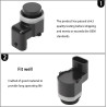 GNXfix 4X Parksensor pour et Conseils PDC AH42-15K859-AA pour Galaxy WA6 2009-2015, Mondeo IV BA7 2010-2012, S-Max WA6 2009-2014