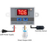 Capteur d'humidité XH-W3005 haute précision 12 V/24 V/220 V Hygromètre Numérique Commutateur Contrôleur 0~99% RH (220 V)
