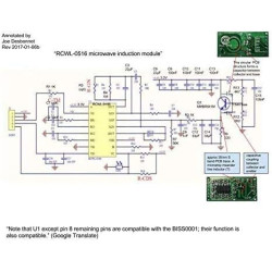 ARCELI 5 PCS Microwave Radar capteur RCWL-0516 Commutateur Module Induction Board Détecteur