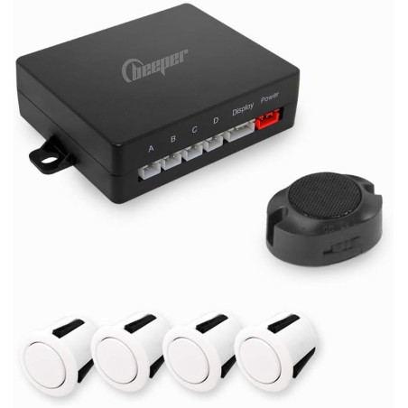 BEEPER Radar de recul 4 capteurs Blancs RE002A/4-B