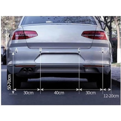 Radar De Recul Voiture Radar Recul Voiture 12 V 22 Mm Kit Capteurs Stationnement Universels 4 Avertisseurs Sonores Recul Sonde A