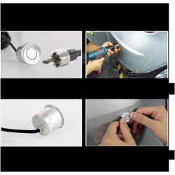 Radar De Recul Voiture Radar Recul Voiture 12 V 22 Mm Kit Capteurs Stationnement Universels 4 Avertisseurs Sonores Recul Sonde A