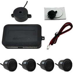 Radar De Recul Voiture Radar Recul Voiture 12 V 22 Mm Kit Capteurs Stationnement Universels 4 Avertisseurs Sonores Recul Sonde A