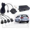 Radar De Recul Voiture Radar Recul Voiture 12 V 22 Mm Kit Capteurs Stationnement Universels 4 Avertisseurs Sonores Recul Sonde A