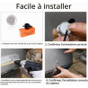 Kit d'aide au stationnement sans Fil, système de Radar de recul avec 4 capteurs PDC, Affichage de la Distance LED sans Fil avec 