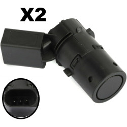 Partsline (Lot de 2) Capteur de Radar de Recul compatible avec A3 (8P), A4 B7 (8E), A6 C5 (4B), A6 C6 (4F) - Réf 4B0919275F 7H09