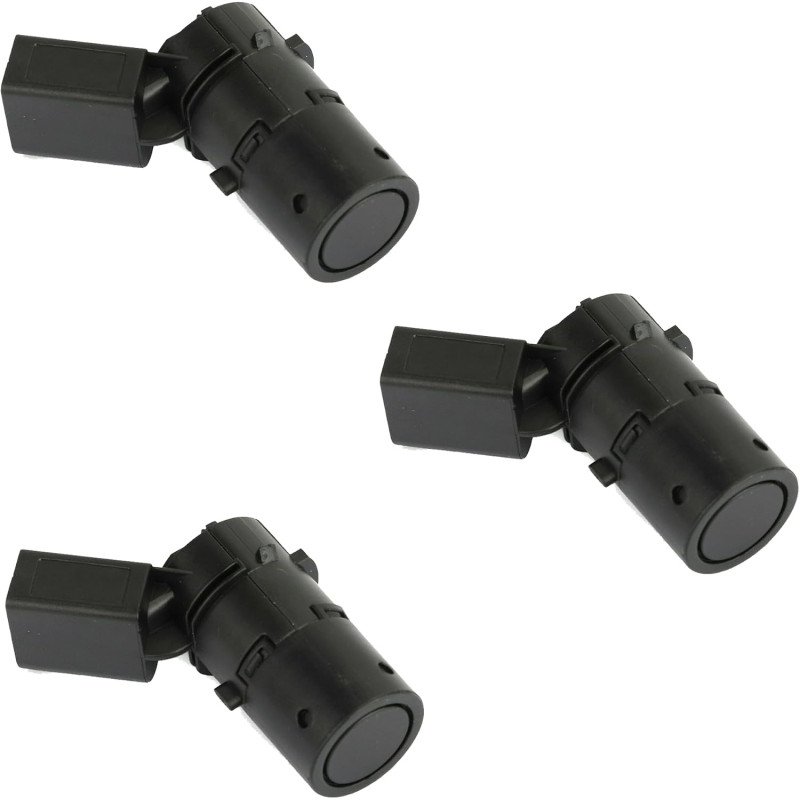 Partsline (Lot de 3) Capteur de Radar de Recul compatible avec A3 (8P), A4 B7 (8E), A6 C5 (4B), A6 C6 (4F) - Réf 4B0919275F 7H09