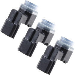 (Lot de 3) Capteur Radar de Recul Aide Stationnement Avant ou Arrière compatible pour TALENTO NV300 QASHQAI 2 VIVARO B CLIO IV F