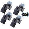 (Lot de 4) Capteur Radar de Recul Aide Stationnement Avant ou Arrière compatible pour TALENTO NV300 QASHQAI 2 VIVARO B CLIO IV F