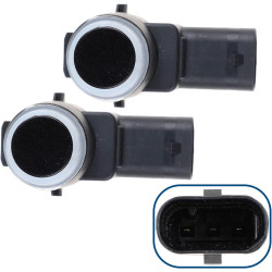 (Lot de 2) Capteurs Radars de Recul Aide Stationnement Avant ou Arrière compatible pour CLASSE C CLC E GL GLK M R S CLS SL SLK S